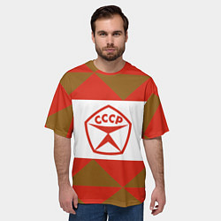 Футболка оверсайз мужская Советское печенье, цвет: 3D-принт — фото 2