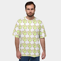 Футболка оверсайз мужская Счастливые лягушки, цвет: 3D-принт — фото 2