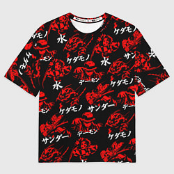 Футболка оверсайз мужская КЛИНОК, РАССЕКАЮЩИЙ ДЕМОНОВ, цвет: 3D-принт