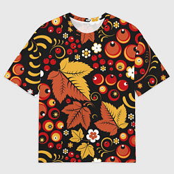 Мужская футболка оверсайз ХОХЛОМА