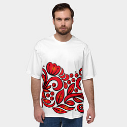 Футболка оверсайз мужская ХОХЛОМА, цвет: 3D-принт — фото 2