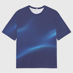 Мужская футболка оверсайз 3D волна