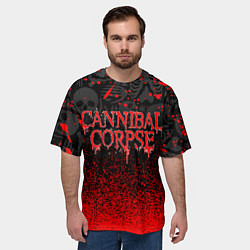 Футболка оверсайз мужская CANNIBAL CORPSE, цвет: 3D-принт — фото 2