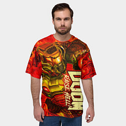 Футболка оверсайз мужская DOOM Eternal, цвет: 3D-принт — фото 2
