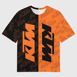 Футболка оверсайз мужская KTM КТМ Z, цвет: 3D-принт