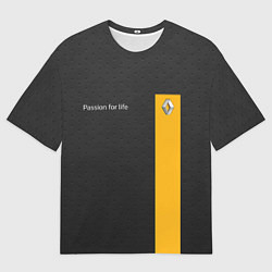 Футболка оверсайз мужская Renault, цвет: 3D-принт