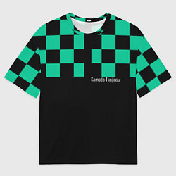 Мужская футболка оверсайз Kamado Tanjirou Kimetsu no Yaiba