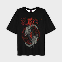 Мужская футболка оверсайз Slipknot Черепа