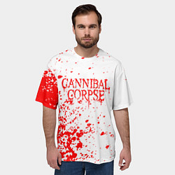 Футболка оверсайз мужская Cannibal corpse, цвет: 3D-принт — фото 2