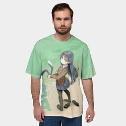 Футболка оверсайз мужская Bunny a Girl, цвет: 3D-принт — фото 2