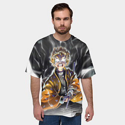Футболка оверсайз мужская ЗЕНИЦУ ZENITSU KNY, цвет: 3D-принт — фото 2