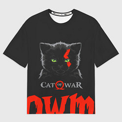 Футболка оверсайз мужская Cat of war, цвет: 3D-принт