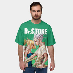 Футболка оверсайз мужская Dr Stone, цвет: 3D-принт — фото 2