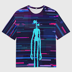 Футболка оверсайз мужская СИРЕНОГОЛОВЫЙ, цвет: 3D-принт