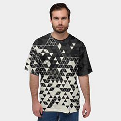 Футболка оверсайз мужская Абстракция, цвет: 3D-принт — фото 2