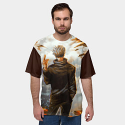 Футболка оверсайз мужская Магическая битва, цвет: 3D-принт — фото 2