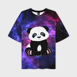 Футболка оверсайз мужская Space Panda, цвет: 3D-принт