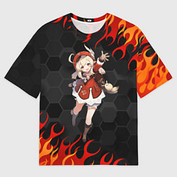 Мужская футболка оверсайз Genshin Impact - Klee