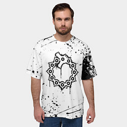 Футболка оверсайз мужская МЕЛИОДАС 7 СМЕРТНЫХ ГРЕХОВ, цвет: 3D-принт — фото 2