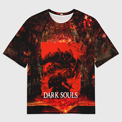 Футболка оверсайз мужская DARK SOULS GAME STORY, цвет: 3D-принт