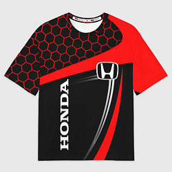 Футболка оверсайз мужская HONDA ХОНДА SPORT, цвет: 3D-принт