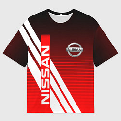 Футболка оверсайз мужская NISSAN НИССАН СПОРТ, цвет: 3D-принт