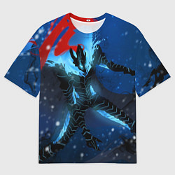 Мужская футболка оверсайз Поднятие уровня Аниме