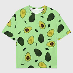 Мужская футболка оверсайз Авокадо