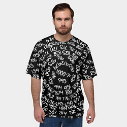 Футболка оверсайз мужская 1000-7, цвет: 3D-принт — фото 2