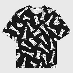 Мужская футболка оверсайз Фигуры, Шахматы