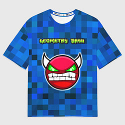 Футболка оверсайз мужская Geometry Dash, цвет: 3D-принт