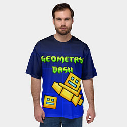 Футболка оверсайз мужская Geometry Dash, цвет: 3D-принт — фото 2