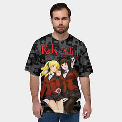 Футболка оверсайз мужская Kakegurui Безумный азарт, цвет: 3D-принт — фото 2