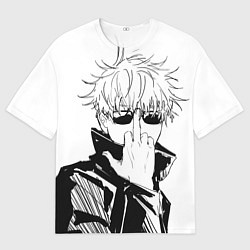 Мужская футболка оверсайз Магическая битва Годжо