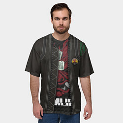 Футболка оверсайз мужская Куртка Cyberpunk 2077, цвет: 3D-принт — фото 2