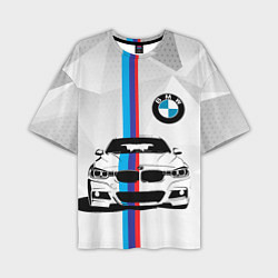 Футболка оверсайз мужская BMW БМВ M PERFORMANCE, цвет: 3D-принт
