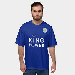 Футболка оверсайз мужская №9 Leicester City, цвет: 3D-принт — фото 2