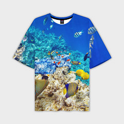 Мужская футболка оверсайз Морской мир