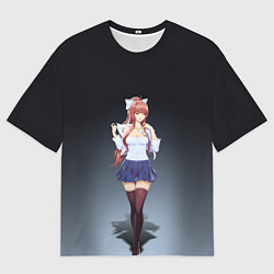 Футболка оверсайз мужская Doki Doki Literature Club Monika Z, цвет: 3D-принт