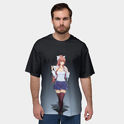 Футболка оверсайз мужская Doki Doki Literature Club Monika Z, цвет: 3D-принт — фото 2