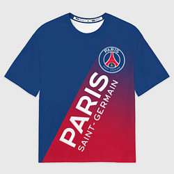 Футболка оверсайз мужская ФК ПСЖ PARIS SAINT GERMAIN, цвет: 3D-принт