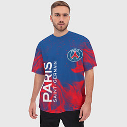 Футболка оверсайз мужская ФК ПСЖ PARIS SAINT GERMAIN, цвет: 3D-принт — фото 2
