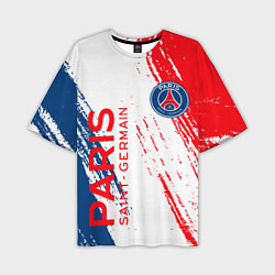 Футболка оверсайз мужская ФК ПСЖ FC PSG PARIS SG, цвет: 3D-принт