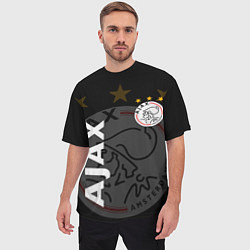 Футболка оверсайз мужская FC AJAX AMSTERDAM ФК АЯКС, цвет: 3D-принт — фото 2