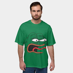 Футболка оверсайз мужская Pepe skin, цвет: 3D-принт — фото 2