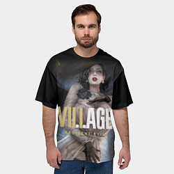 Футболка оверсайз мужская Леди Альсина Димитреску, цвет: 3D-принт — фото 2