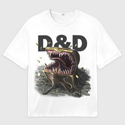 Мужская футболка оверсайз D&D Мимик-сундук ДнД