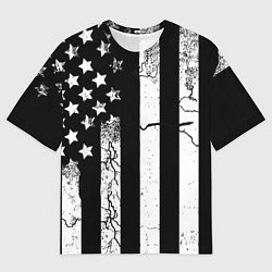 Мужская футболка оверсайз ЗВЕЗДНО-ПОЛОСАТЫЙ