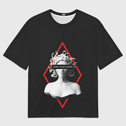 Футболка оверсайз мужская ЧЕРВЬ СРЕДИ ЧЕРВЕЙ ГОРГОНА, цвет: 3D-принт