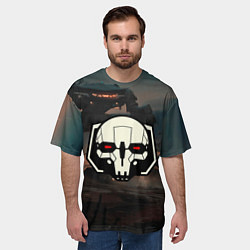 Футболка оверсайз мужская Боевоймех, цвет: 3D-принт — фото 2